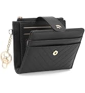GAEKEAO Slim Wallet for Women, RFID Blocking Credit Card Holder Bifold Wallet with Zipper Coin Po...
