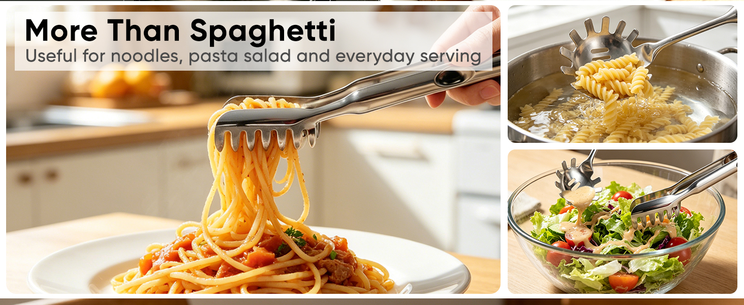 RENEW Pasta tongs&spoon A+B4
