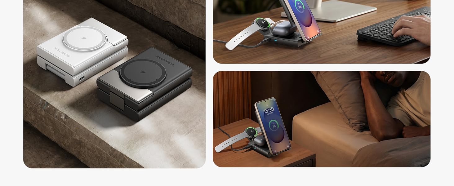 3-in-1 wireless charging station