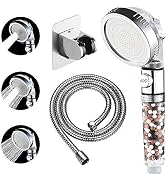 KAIYING Filtered Shower Head with On Off Switch, High Pressure Handheld Showerhead with Beads, De...