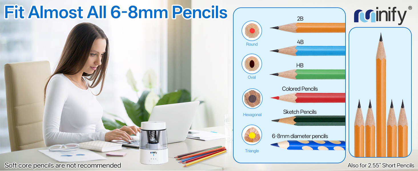 Fit Almost All 6-8mm Pencils