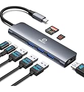 USB C Hub Multiport Adapter for MacBook/Dell/HP/Lenovo Laptop,8 in 1 USB-C Hub,USB C to HDMI Spli...