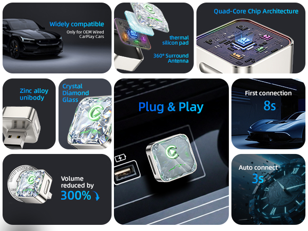wired to wireless carplay adapter