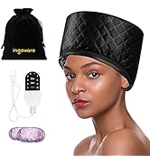 Ingeware Heat Cap for Deep Conditioning, Thermal Cap for Hair Steamer Cap for Natural Hair Portab...