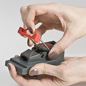 Victor Quick-Kill Mouse Trap is easy to set with just one click
