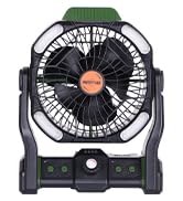 green camping fan