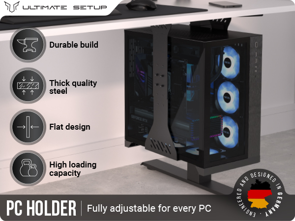pc-holder under desk