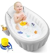PandaEar Inflatable Baby Bathtub Toddler Tub for Shower, Collapsible Portable Bathtub for Kids, B...