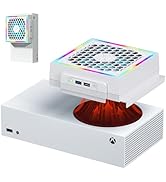 RGB Cooling Fan for Xbox Series S Console with 3 Adjustable Fan Speed, High Speed Fan Cooler Syst...