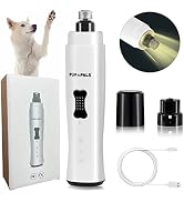 PUP PALS Dog Nail Grinder with 5 LED Shadow Free Light, Dog Nail Trimmer Protect Pet Paws from Ov...