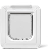 Cat Mate Elite Microchip Cat Flap with Digital Timer & LCD Display (355) - for Small to Average S...