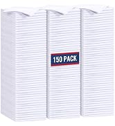 GLIMGLINT White Microfiber Cleaning Cloth,150PK Reusable Cleaning Rags,Highly Absorbent Shop Rags...