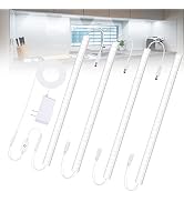 Under Cabinet Lights Plug-in Cold White 6000K, Dimmable LED Under Cabinet Lighting, 4pcs 12 Inch ...