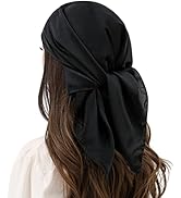 RIIQIICHY Head Scarf Like Silk Bandana Satin Hair Scarf for Women Sleeping Square Scarf for Hair ...