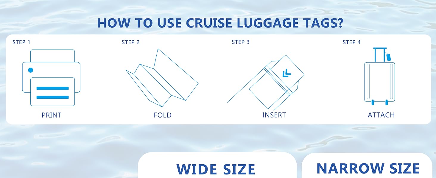 the use of cruise luggage tags