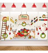 Christmas Holiday Banner 2022 Christmas Backdrop Wall Decoration Feeding shed Photo Backdrop Home...