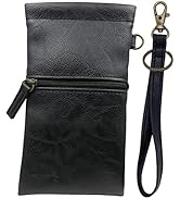 Soft Sunglass Pouch - Extra Large Eyeglasses Holder squeeze top - Glasses Holder Sleeve w/Wristle...