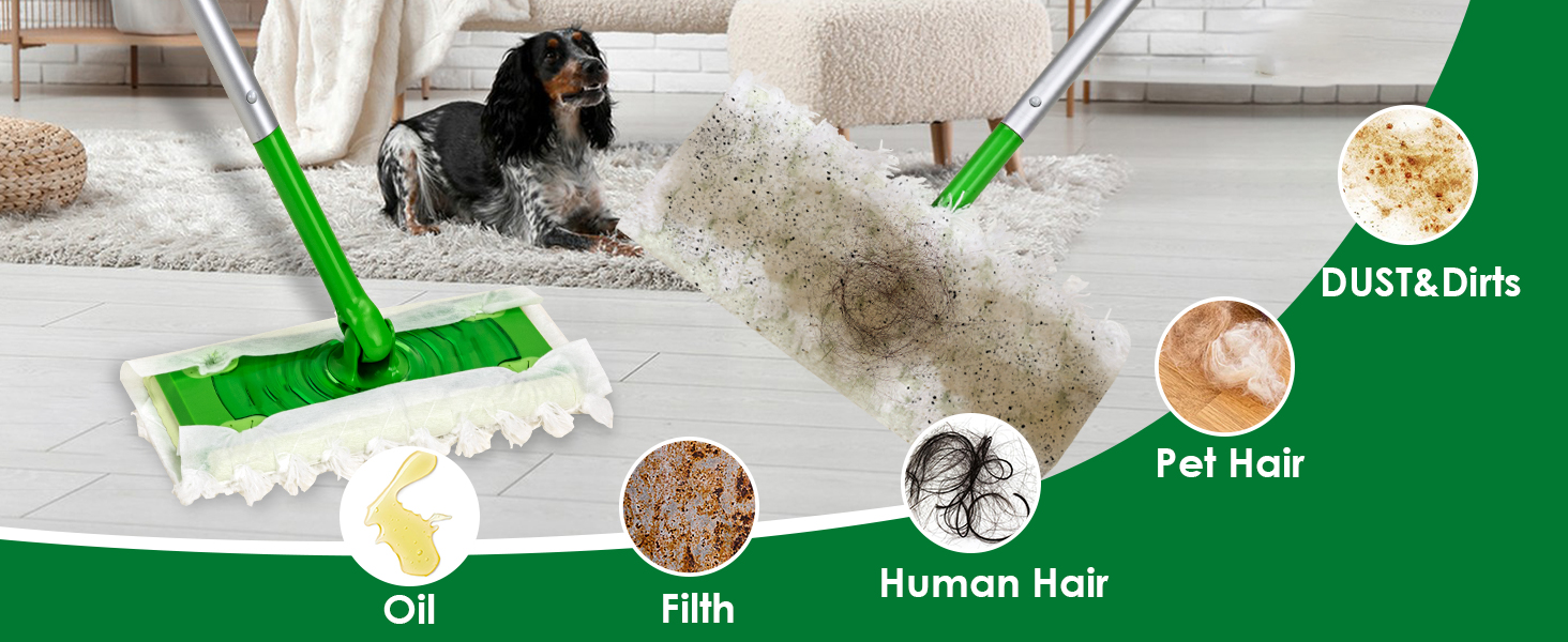 Heavy Duty Dry Sweeping Cloth Refills for Swiffer Sweeper Mop