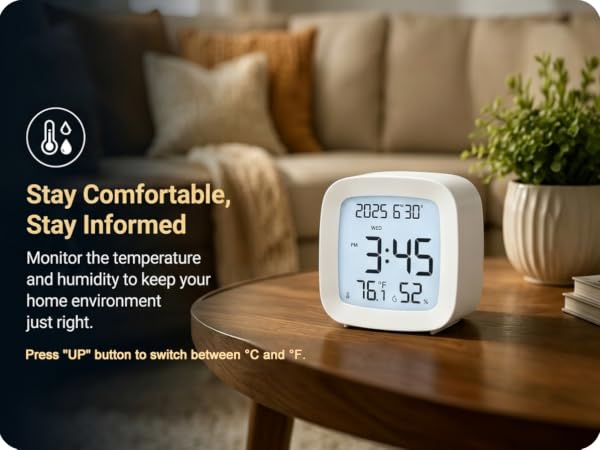 LCD bedroom alarm clock