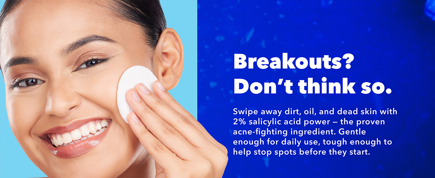 These medicated pads help unclog pores, remove excess oil, and target blemish-prone areas.