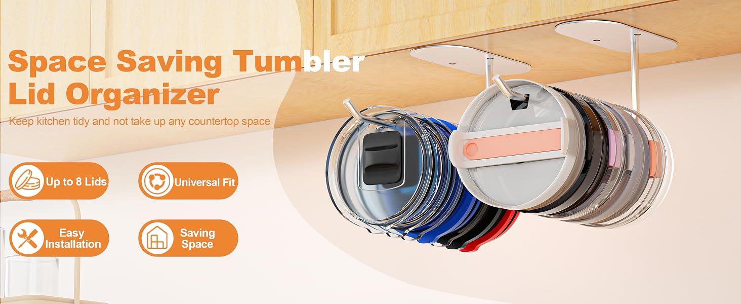 tumbler lid organizer