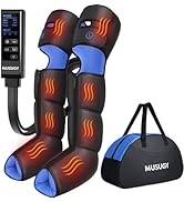 Musugy Leg Massager with Heat and Compression : Sequential Compression Boots with 6 Modes,9 Inten...