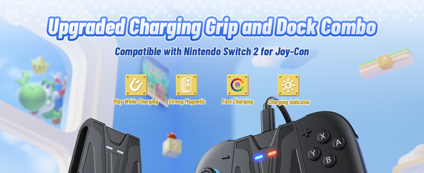 Upgraded Charging Grip and Dock Comb