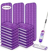 18 Pack Reusable Mop Pads for Swiffer PowerMop, Wood Floor Pads Power Mop Refill Pads Power Mop P...