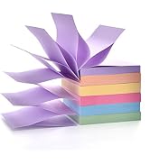 Pop Up Sticky Notes Pad, 3 in x 3 in Candy Color Easy Post Notes 6 Pad 100 Sheet/pad 600 Sheet To...