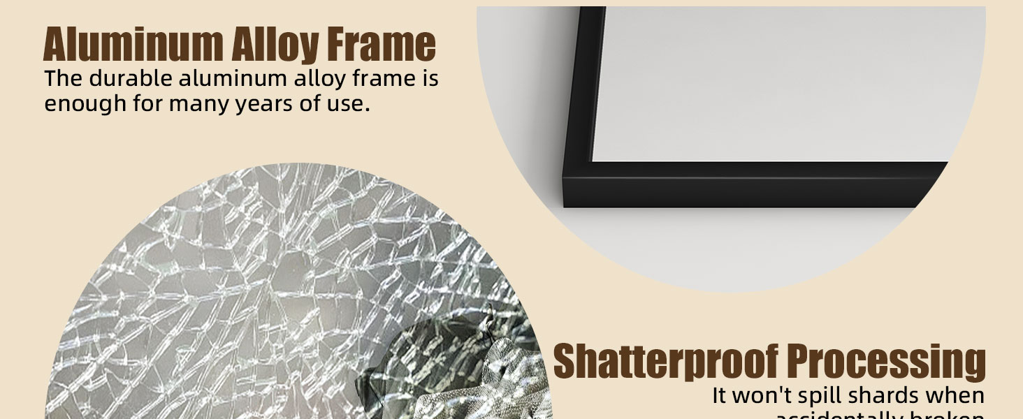 Antok Door Mirror, Full Length Mirror Over The Door, 49'' x 15'' Hanging Mirrors, Wall Mirrors