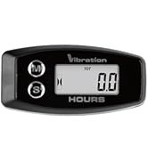 Yooreal Vibration Hour Meter,User Shutdown Waterproof for Gas/Diesel Motor Generator Compressor M...