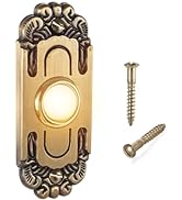 Heavy Duty Doorbell Button Metal Lighted Up Door Bell Wired Ringer Push Button