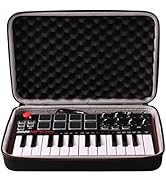 LTGEM Travel Hard Carrying Case for Akai Professional MPK Mini MK3 / MPK Mini Play MK3 / MPK Mini...