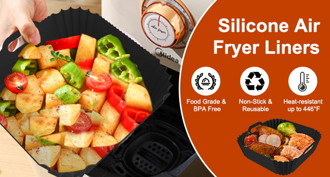 reusable air fryer liners silicone