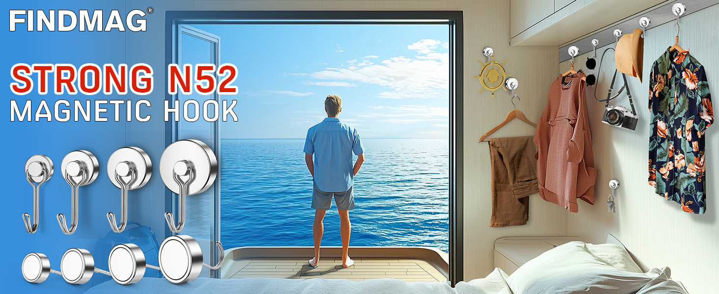 magnetic hooks for cruise cabins