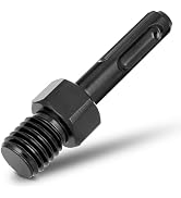 KSEIBI 617073 SDS-Plus Adapter for Holesaw and Diamond Core Bits, 5/8"-11 Male Drill Bit Converte...