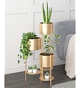 Metal Plant Stand, 6 Tier 6 Potted Indoor Outdoor Flower Pot Stand Holder Shelves, Foldable Decor...