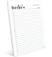 HADIGU To Do List Notepad A5 Size (8.3"x5.8") Premium Thick Paper With Cardboard Back Support, Un...