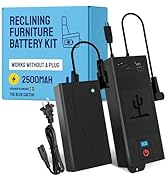 The Blue Cactus Universal Battery Pack for Reclining Furniture with LCD Display- Wireless 2500mAh...