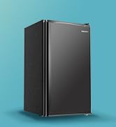 EUHOMY 3.2 Cu.Ft Mini Fridge with Freezer, Single Door Compact Refrigerator, Adjustable Thermosta...