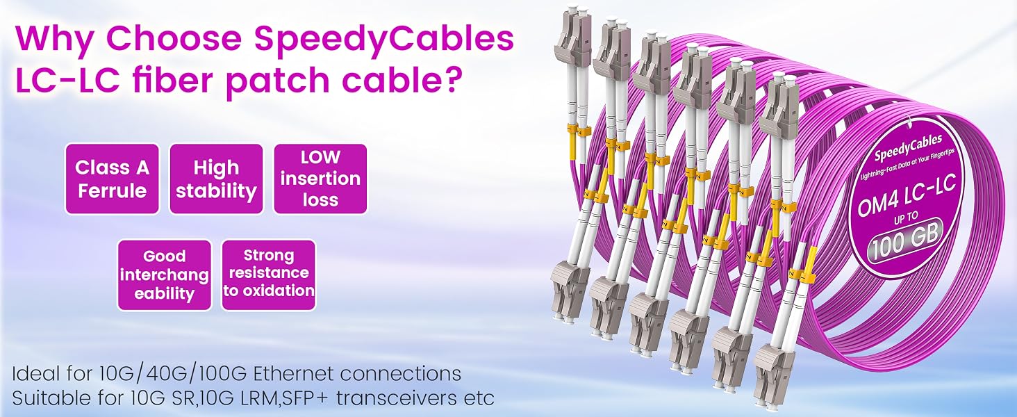 om4 fiber lc to lc;om4 patch cable;lc to lc fiber patch cable;multimode fiber lc to lc;fiber cable