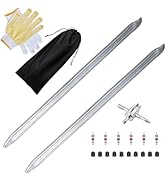 COZILO 20 Inch Tire Spoons, 21PCS Tire Changing Tool Kit with 2 Heavy Duty Tire Irons, Flat & Cur...