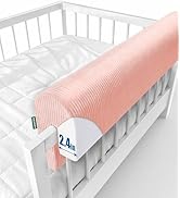 AEOCOO Bed Bumpers for Toddlers, Size 2.3 Ft, Toddler Bed Rail Bumper Protector for Loft Beds & B...