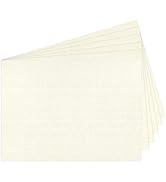 5x7 Ivory Linen Paper Textured Cardstock, Goefun 100lb Wedding Invitation Cardstock Light Cream, ...