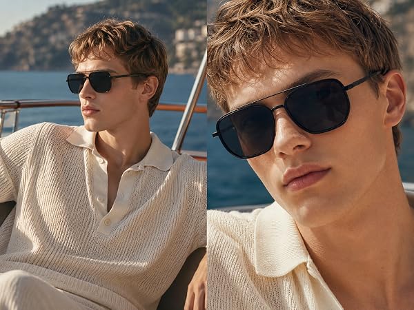 Tangle Free Polarized Aviator Sunglasses for Women