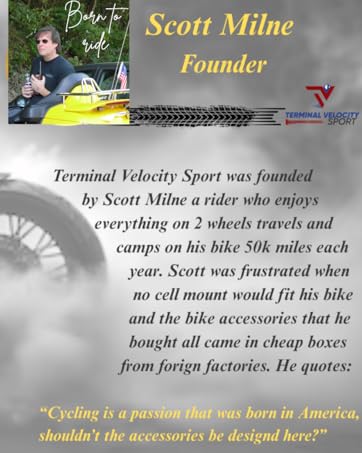 Terminal Velocity Sport American Motorcycle Brand Motocycle Cell Phone Mounts Usb-c Ports for bikes