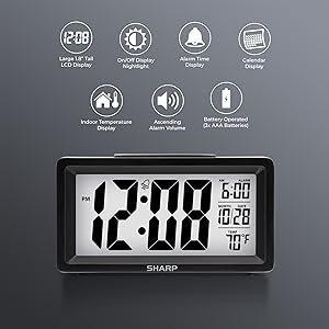 alarm clocks for bedroom bedside table nightstand