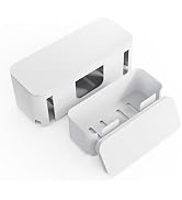 Cable Management Box - Hide Power Strip for TVs and Computers, Electrically Safe Cord Organizer B...