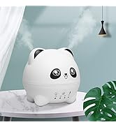 Mightree Mini Cool Mist Humidifier - Quiet Aroma Diffuser with 7 Color LED Lights, 2 Mist Levels,...