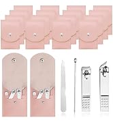16 Sets Travel Manicure Set Professional Nail Clipper Kit Bulk,4 in 1 Adult Stainless Steel Trave...